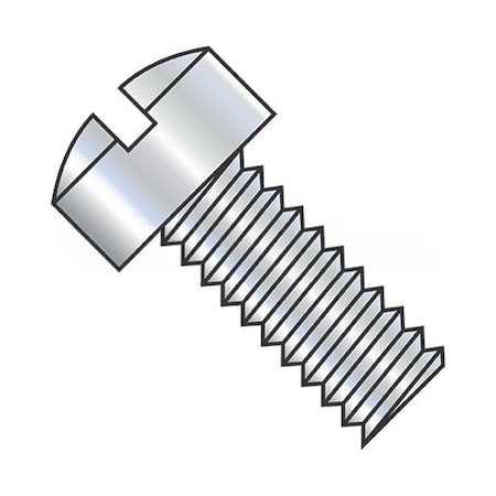 Usa Industrials #10-32 x 3 1/2 in Slotted Fillister Machine Screw, Zinc Plated Steel BULK-SCRW-7360